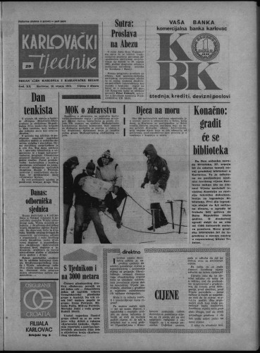 Karlovački tjednik: 1974 • 29