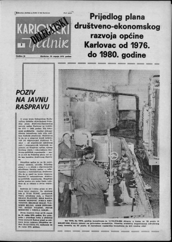 Karlovački tjednik: 1976 • 30