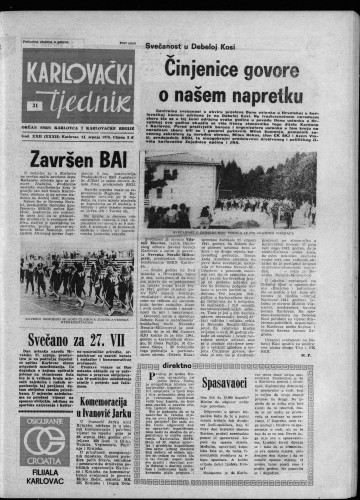 Karlovački tjednik: 1975 • 31