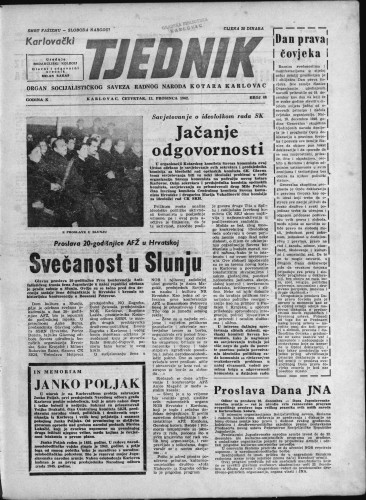 Karlovački tjednik: 1962 • 48