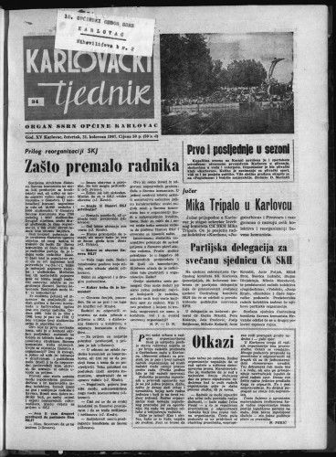 Karlovački tjednik: 1967 • 34