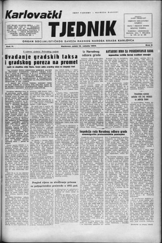 Karlovački tjednik: 1954 • 8