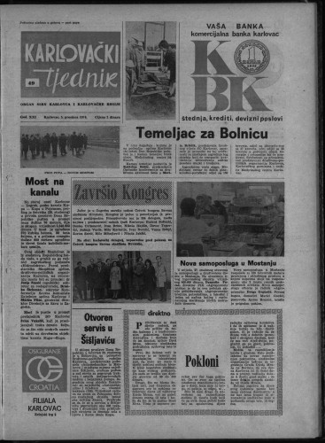 Karlovački tjednik: 1974 • 49