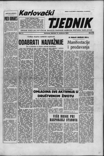Karlovački tjednik: 1957 • 46