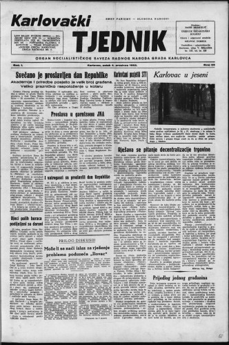 Karlovački tjednik: 1953 • 23
