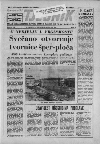 Karlovački tjednik: 1959 • 33