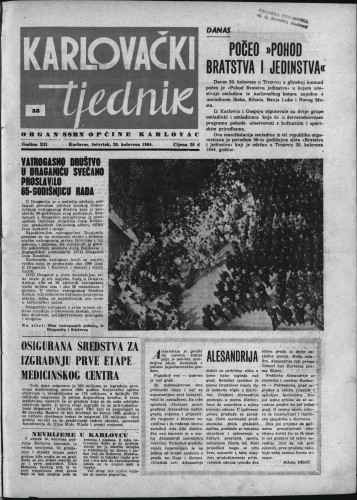 Karlovački tjednik: 1964 • 33