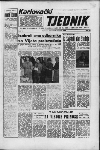 Karlovački tjednik: 1957 • 44