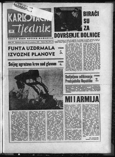 Karlovački tjednik: 1967 • 50