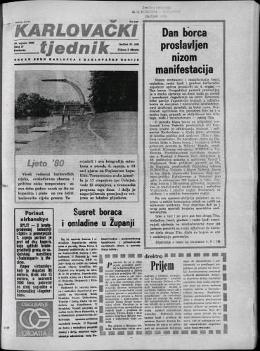 Karlovački tjednik: 1980 • 27