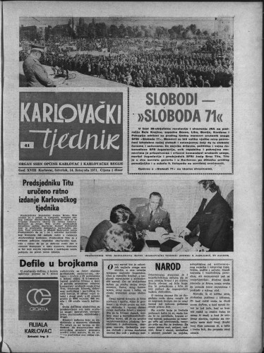 Karlovački tjednik: 1971 • 41