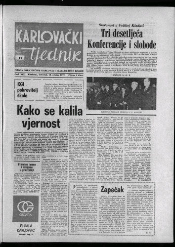 Karlovački tjednik: 1972 • 11