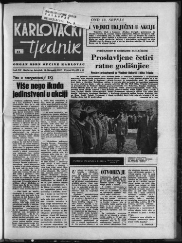 Karlovački tjednik: 1967 • 41