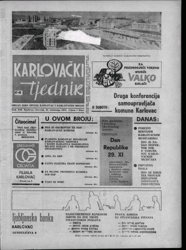 Karlovački tjednik: 1972 • 47