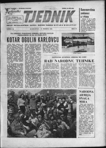 Karlovački tjednik: 1961 • 50