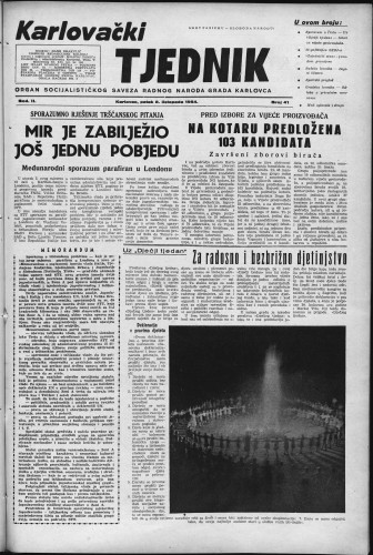 Karlovački tjednik: 1954 • 41