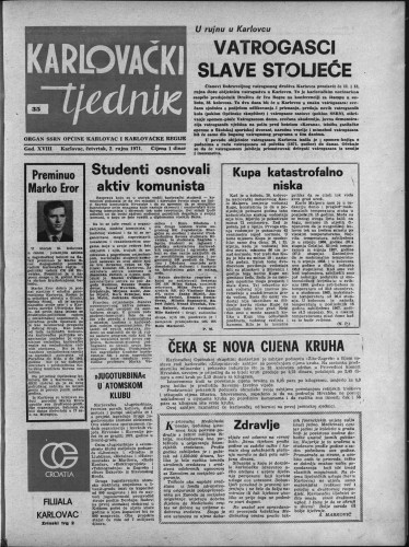 Karlovački tjednik: 1971 • 35