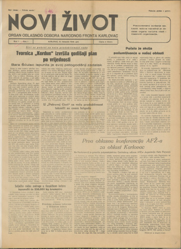 Novi život: 1949 • 7