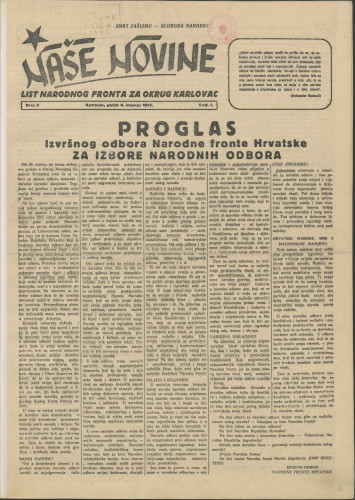 Naše novine: 1947. • 2
