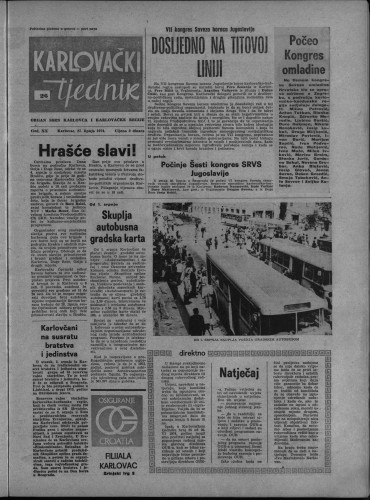 Karlovački tjednik: 1974 • 26