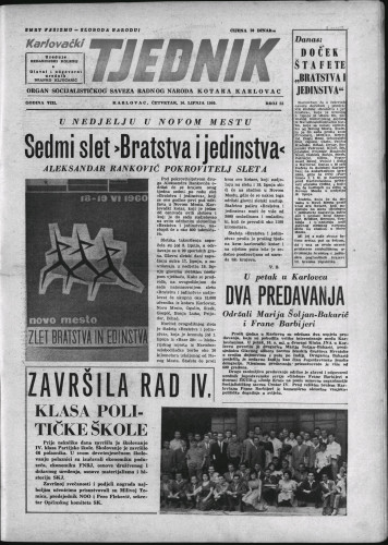Karlovački tjednik: 1960 • 23