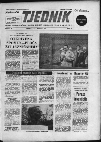 Karlovački tjednik: 1961 • 48