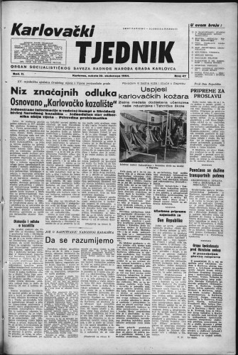 Karlovački tjednik: 1954 • 47