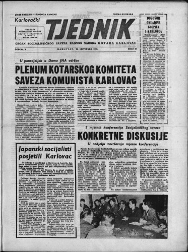 Karlovački tjednik: 1962 • 39