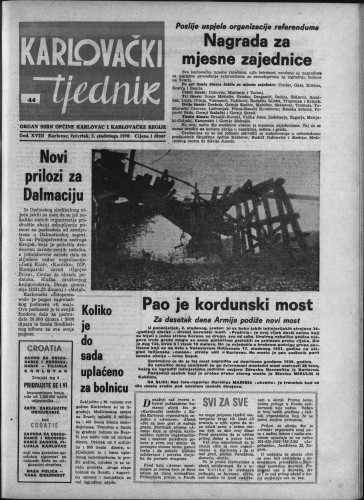 Karlovački tjednik: 1970 • 44