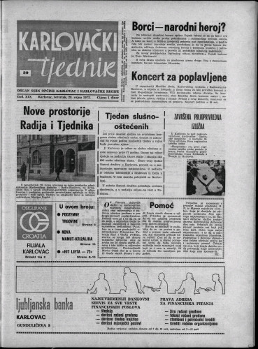Karlovački tjednik: 1972 • 39