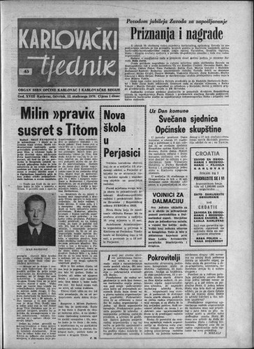 Karlovački tjednik: 1970 • 45