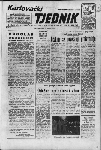 Karlovački tjednik: 1956 • 15