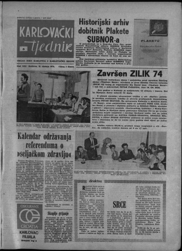 Karlovački tjednik: 1974 • 5