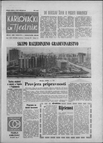 Karlovački tjednik: 1977 • 14