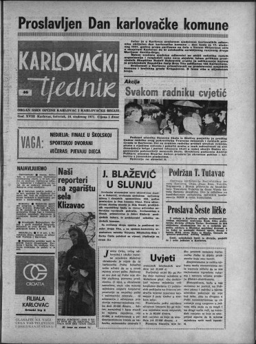 Karlovački tjednik: 1971 • 46