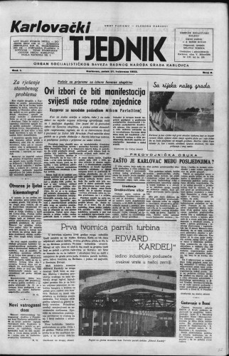 Karlovački tjednik: 1953 • 8