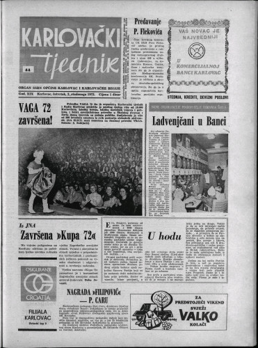 Karlovački tjednik: 1972 • 44