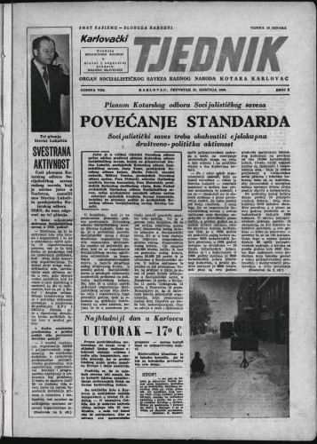Karlovački tjednik: 1960 • 2