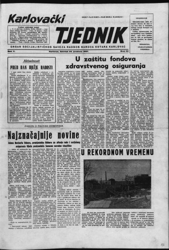 Karlovački tjednik: 1957 • 52