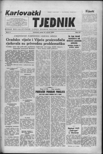 Karlovački tjednik: 1954 • 29