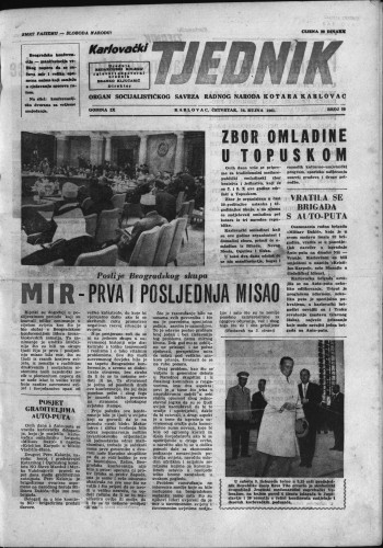 Karlovački tjednik: 1961 • 36