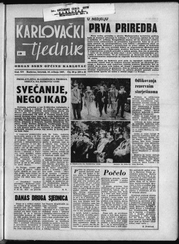 Karlovački tjednik: 1967 • 19