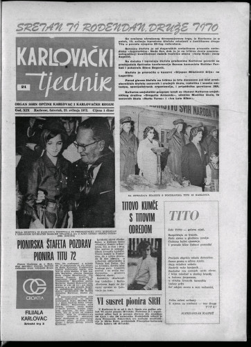 Karlovački tjednik: 1972 • 21
