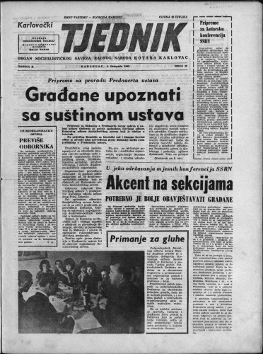 Karlovački tjednik: 1962 • 38