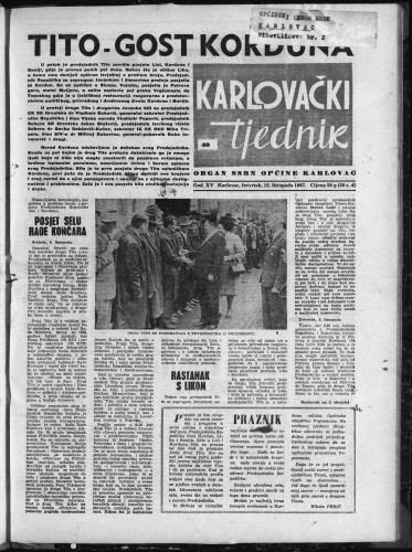 Karlovački tjednik: 1967 • 40