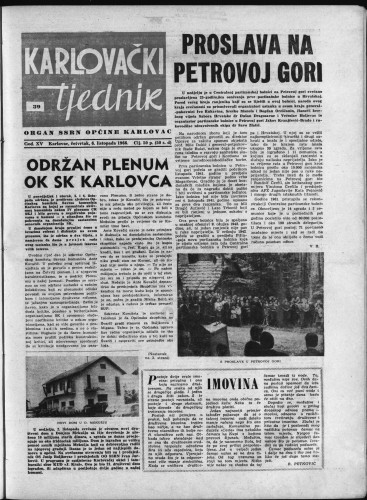 Karlovački tjednik: 1966 • 39