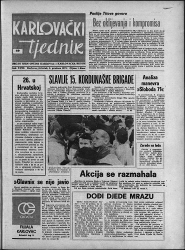 Karlovački tjednik: 1971 • 49