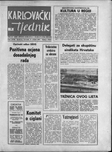 Karlovački tjednik: 1971 • 6