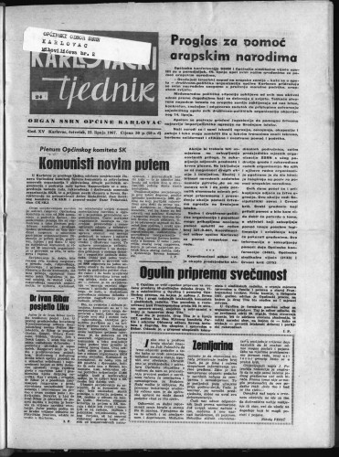 Karlovački tjednik: 1967 • 24