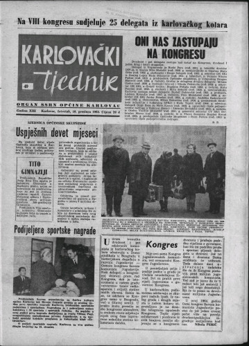 Karlovački tjednik: 1964 • 49